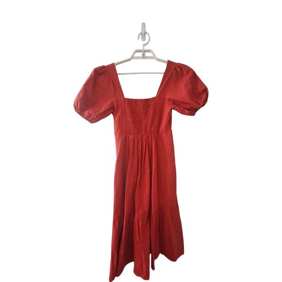 Astr Red Midi Dress - Picture 1 of 4